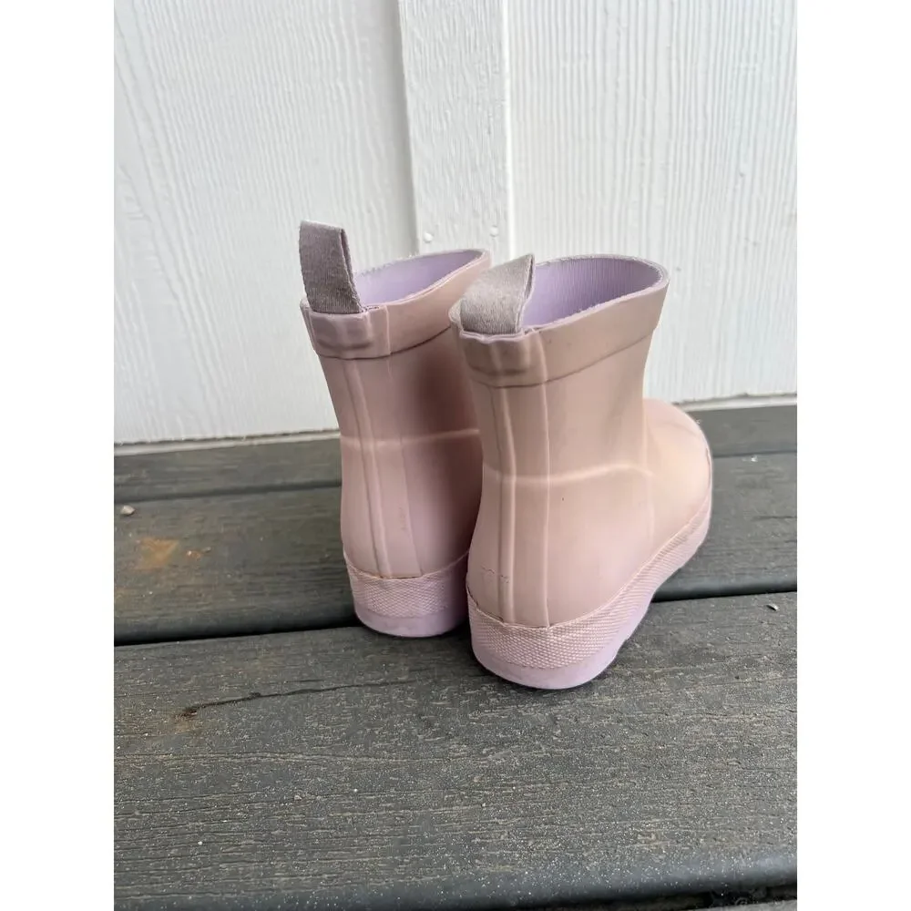 Hunter Pink Ankle Boots Kids Size UK 2 US Big Kids Size 3